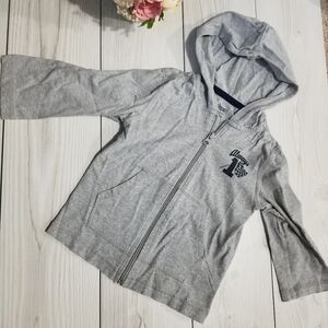 Circo Lightweight gray hooded zip jacket Size 24mo